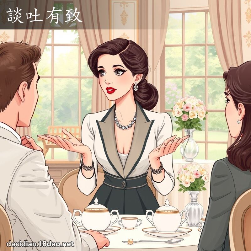 談吐有致 - 國語大辭典配圖