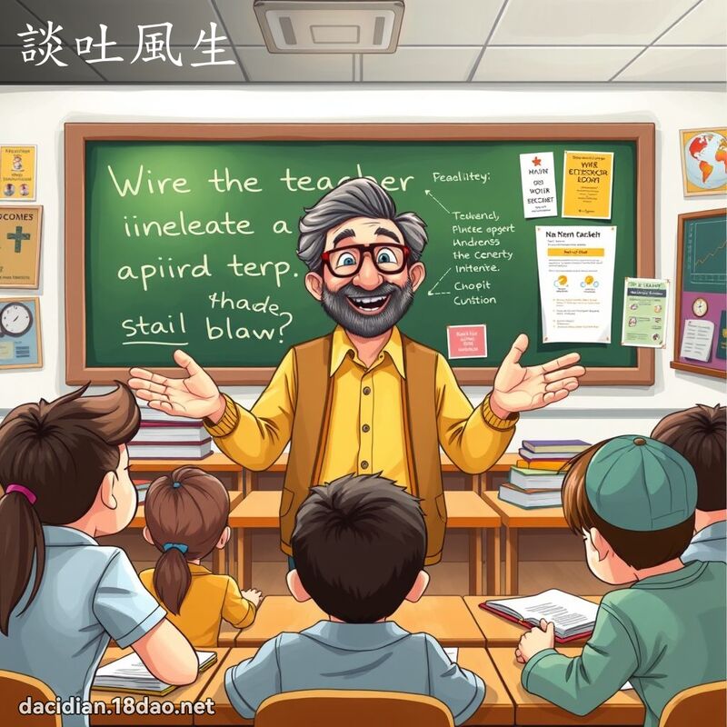 談吐風生 - 國語大辭典配圖