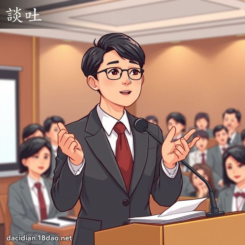 談吐 - 國語大辭典配圖