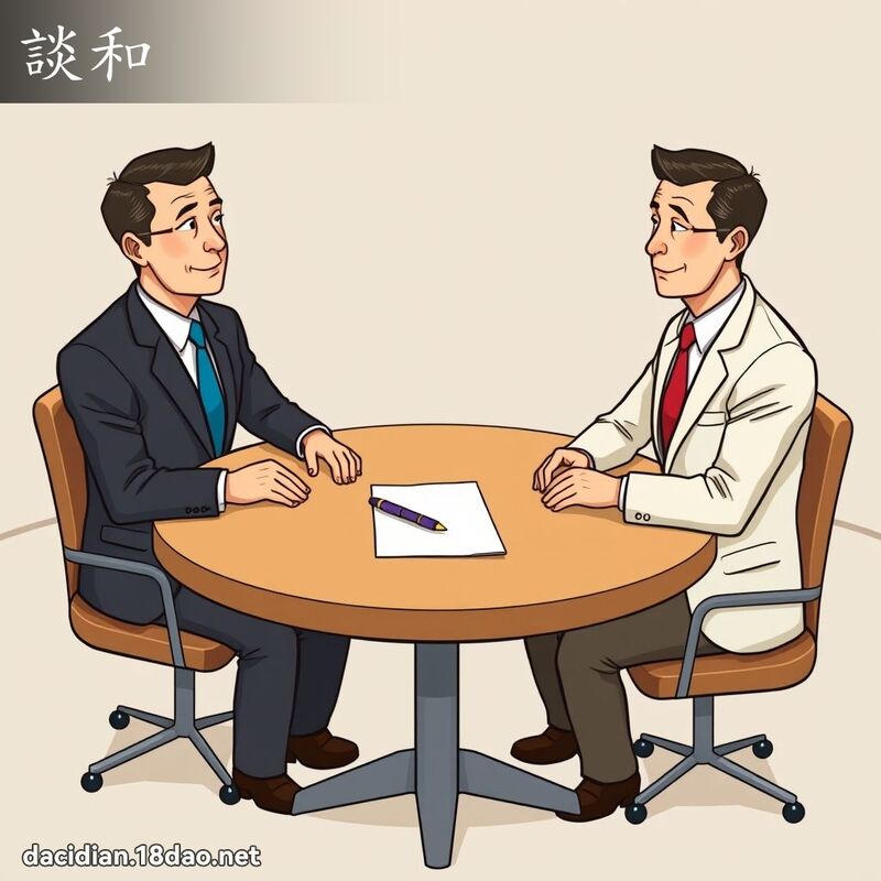 谈和 - 国语大辞典配图