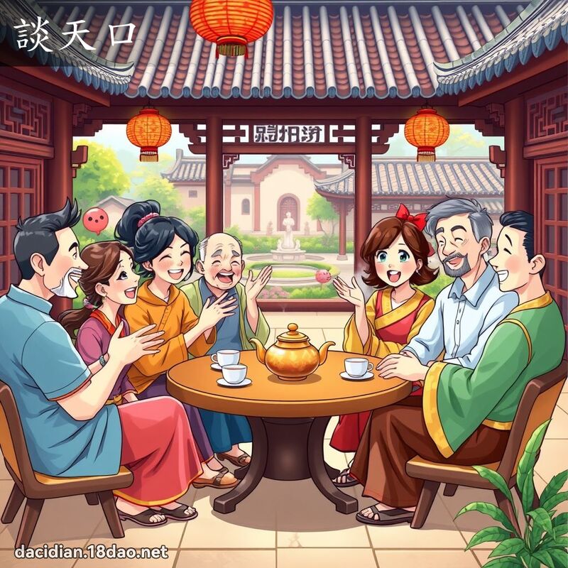 谈天口 - 国语大辞典配图