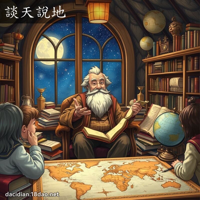 谈天说地 - 国语大辞典配图