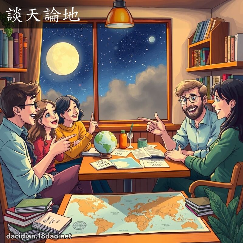 谈天论地 - 国语大辞典配图