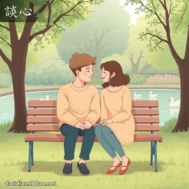 谈心 - 国语大辞典配图