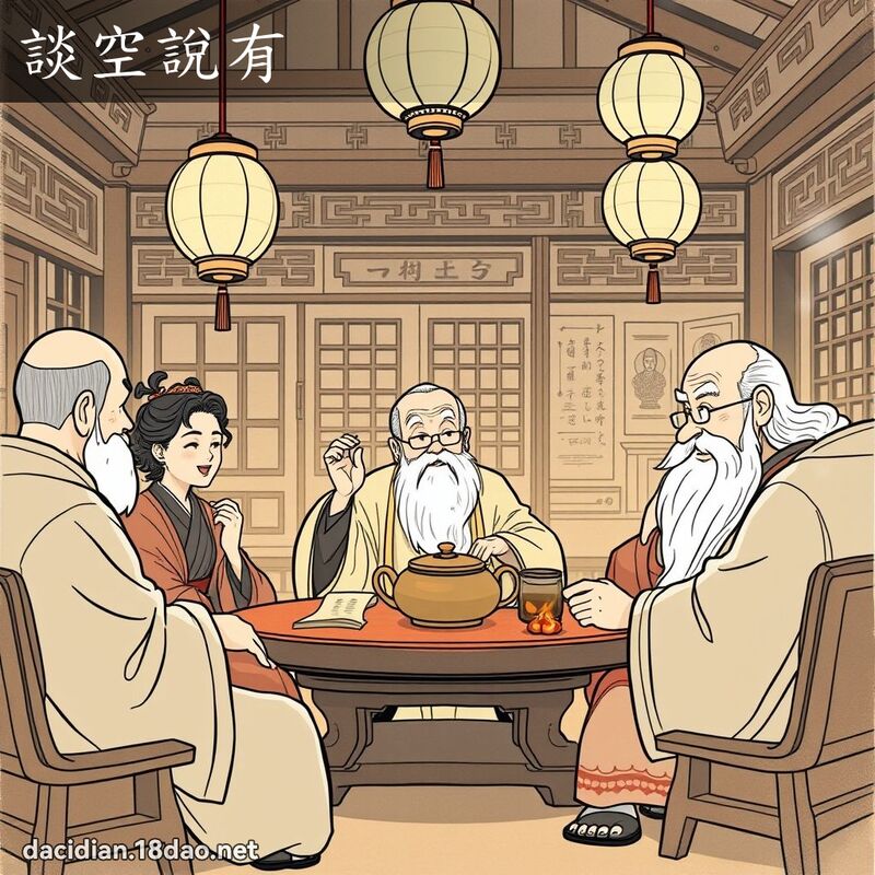 谈空说有 - 国语大辞典配图