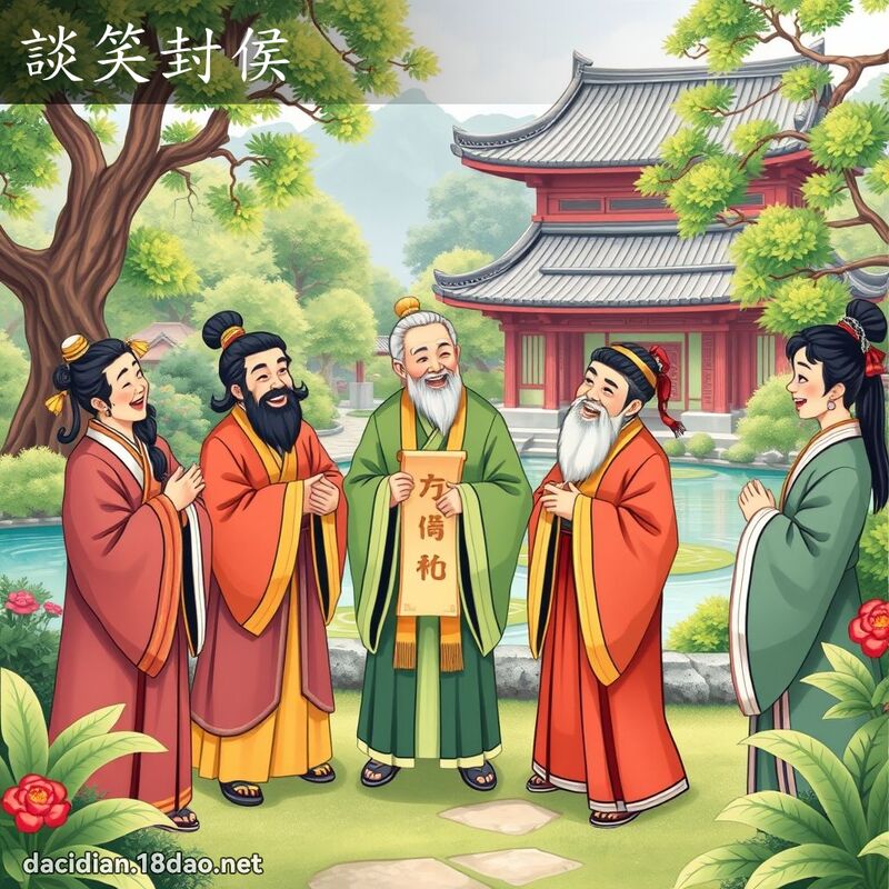 談笑封侯 - 國語大辭典配圖