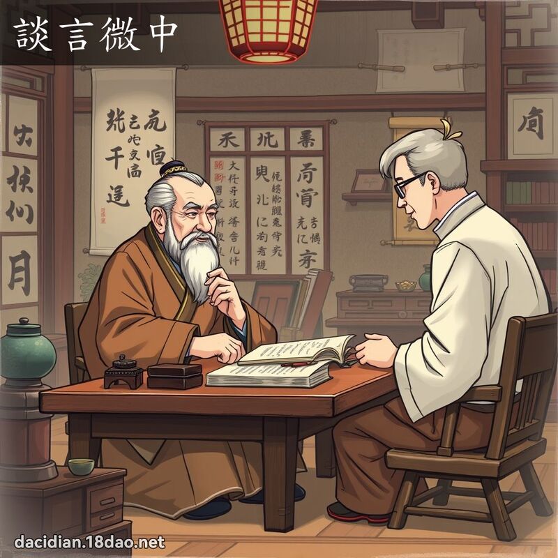 谈言微中 - 国语大辞典配图