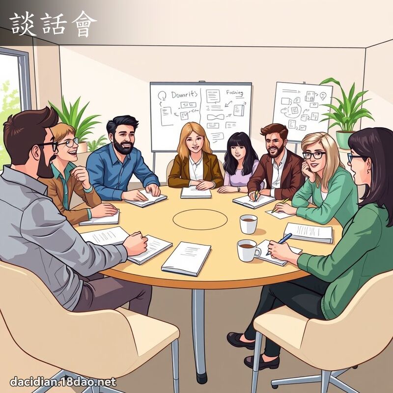 談話會 - 國語大辭典配圖