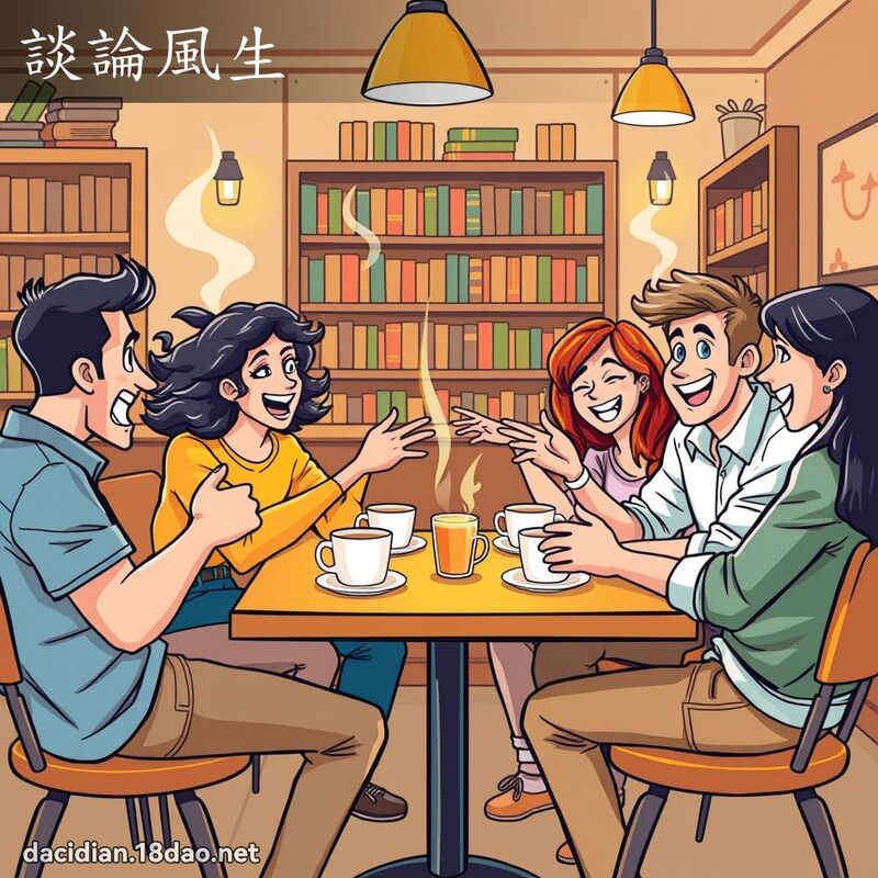 談論風生 - 國語大辭典配圖