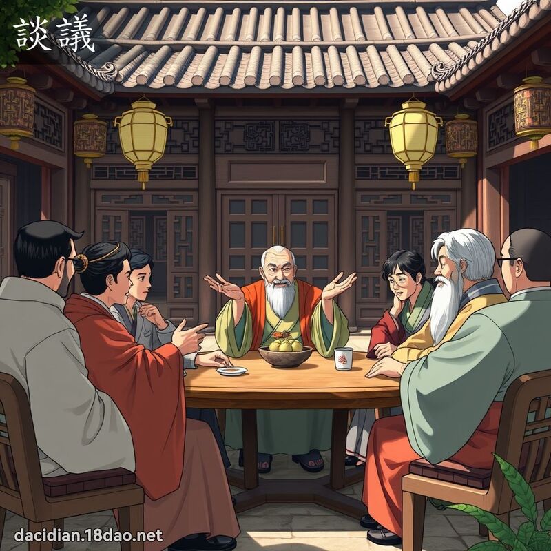 談議 - 國語大辭典配圖