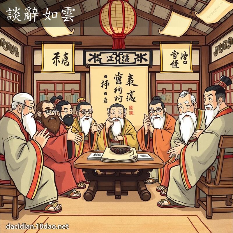 談辭如雲 - 國語大辭典配圖