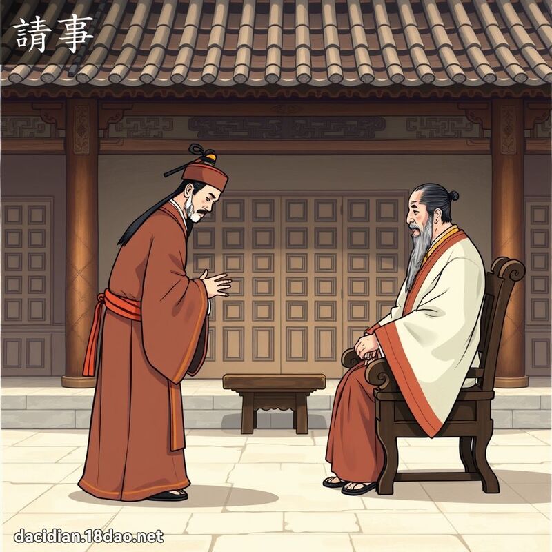请事 - 国语大辞典配图