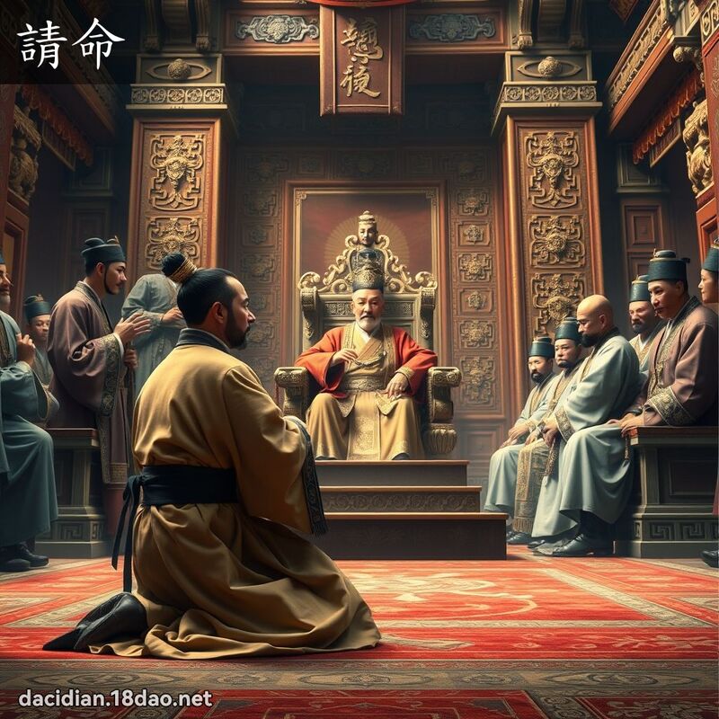 請命 - 國語大辭典配圖