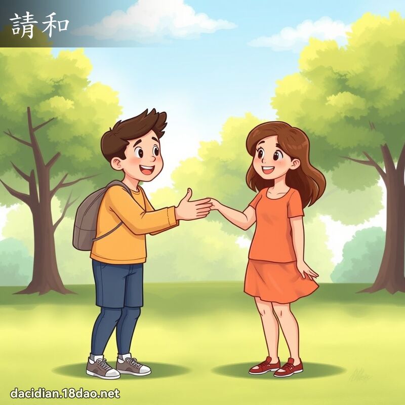 请和 - 国语大辞典配图