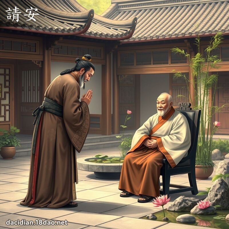 请安 - 国语大辞典配图