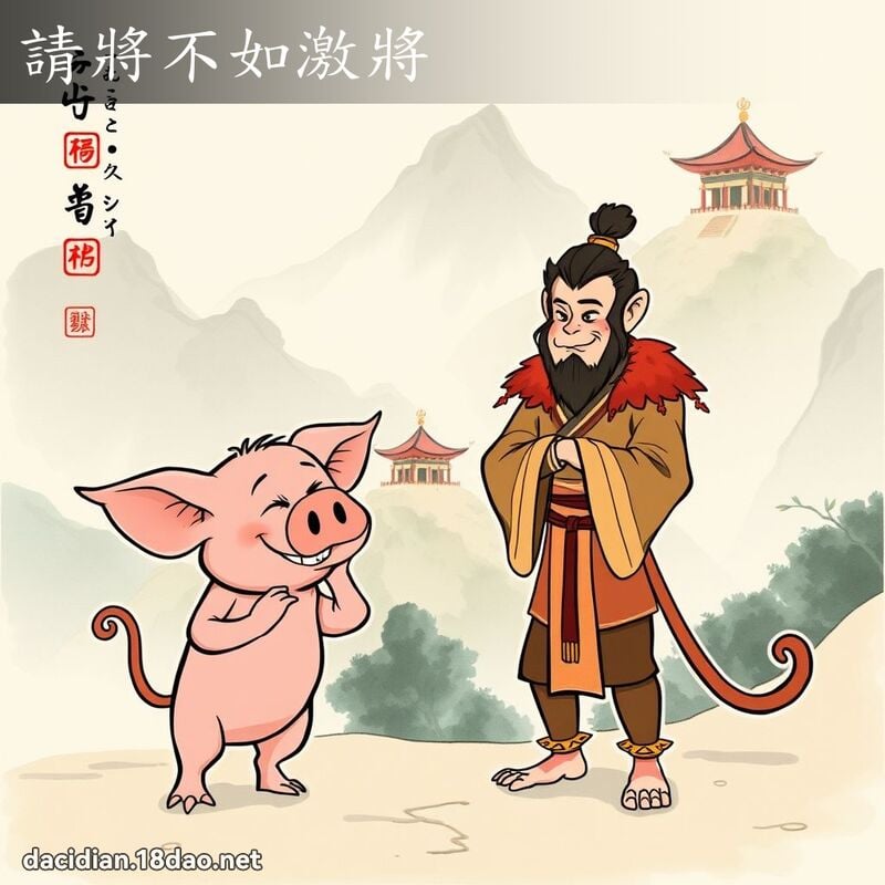 請將不如激將 - 國語大辭典配圖