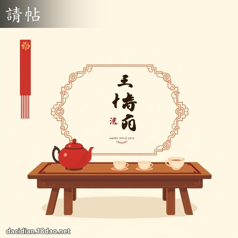 請帖 - 國語大辭典配圖