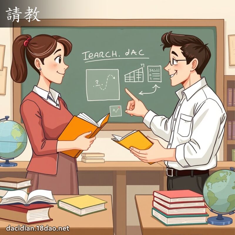 请教 - 国语大辞典配图