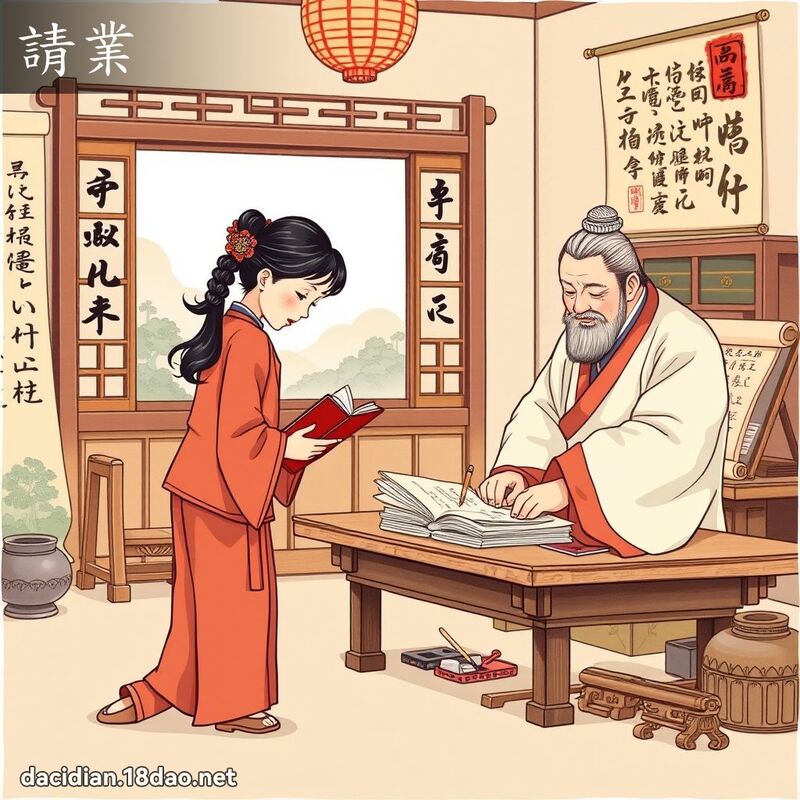請業 - 國語大辭典配圖