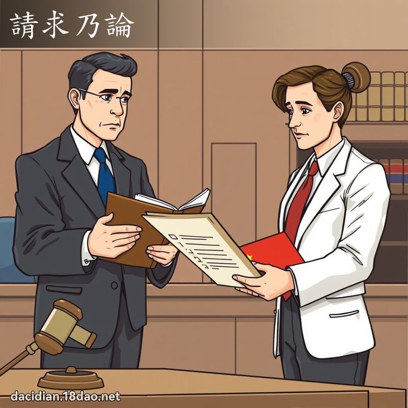 请求乃论 - 国语大辞典配图