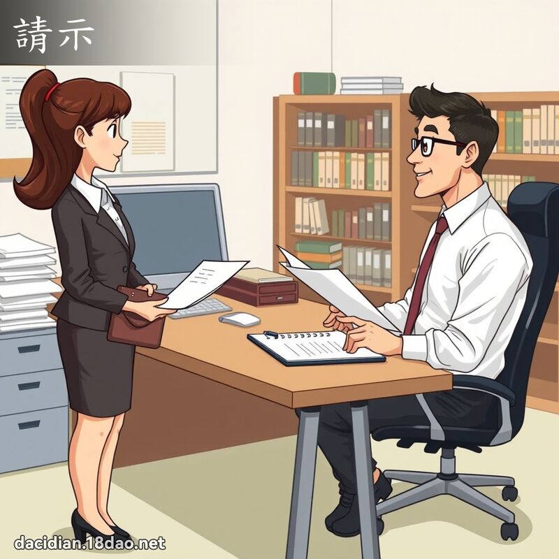请示 - 国语大辞典配图
