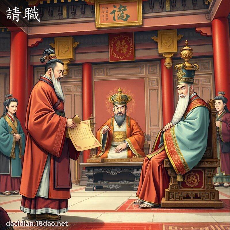請職 - 國語大辭典配圖