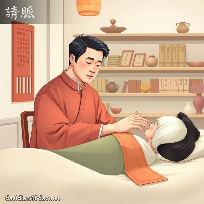 請脈 - 國語大辭典配圖