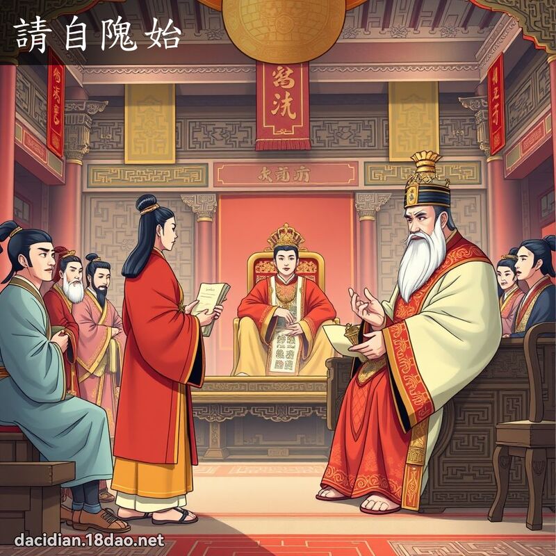 請自隗始 - 國語大辭典配圖