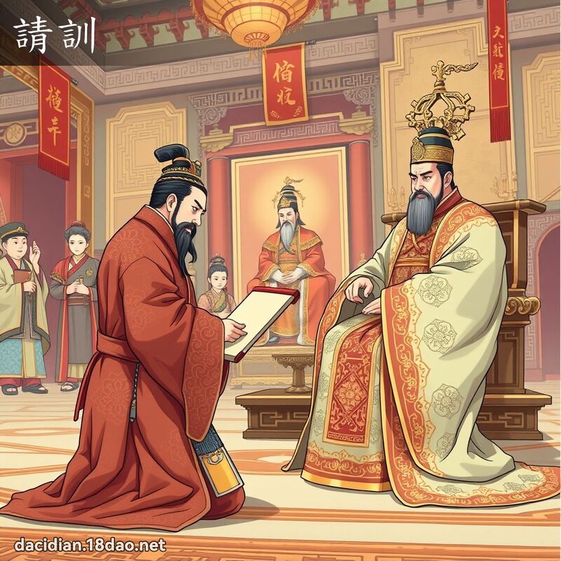 请训 - 国语大辞典配图