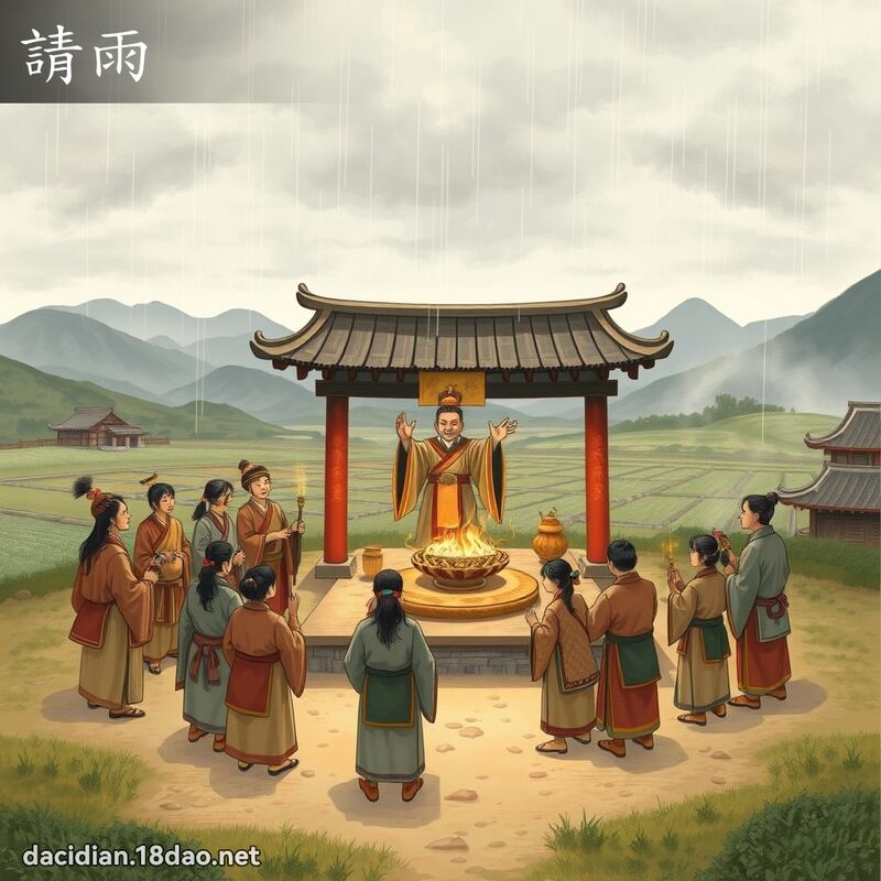 请雨 - 国语大辞典配图