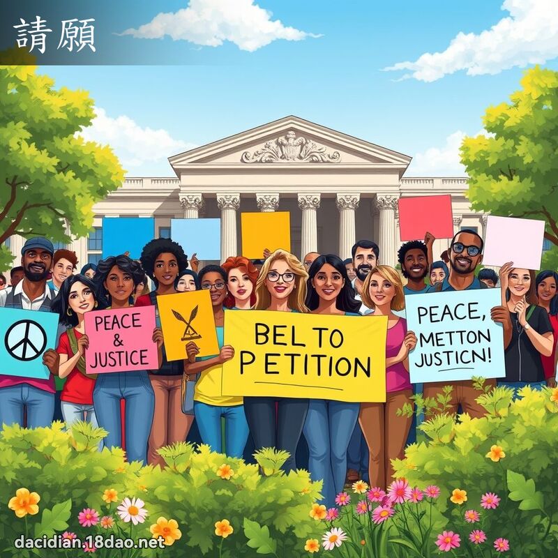 請願 - 國語大辭典配圖