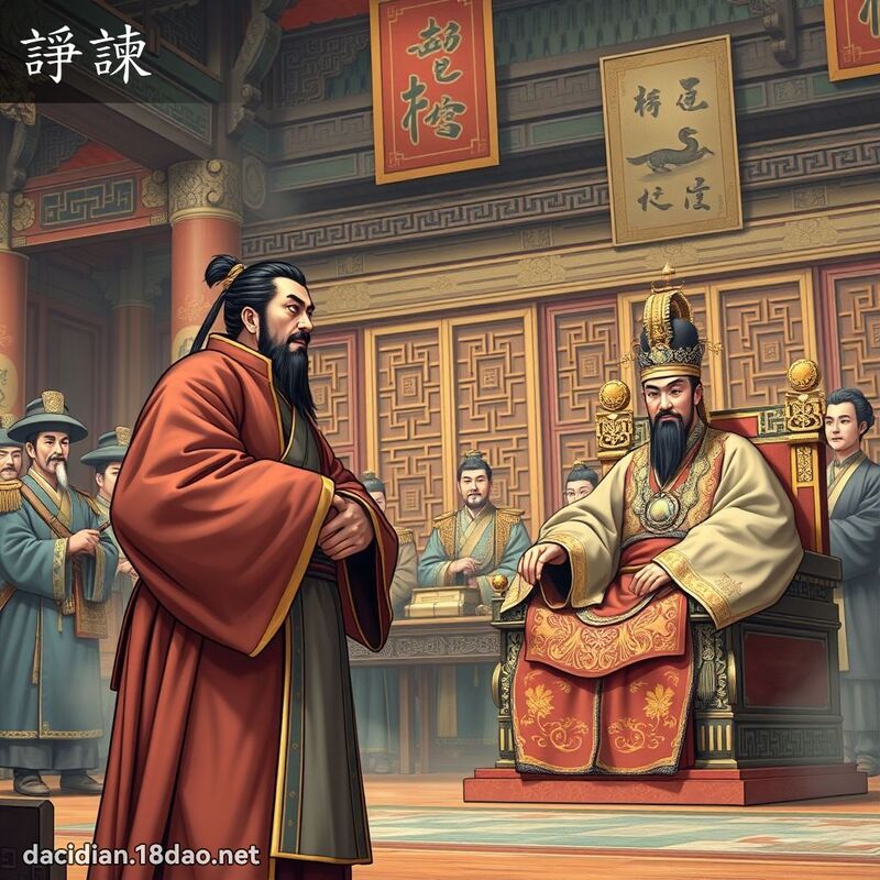 諍諫 - 國語大辭典配圖