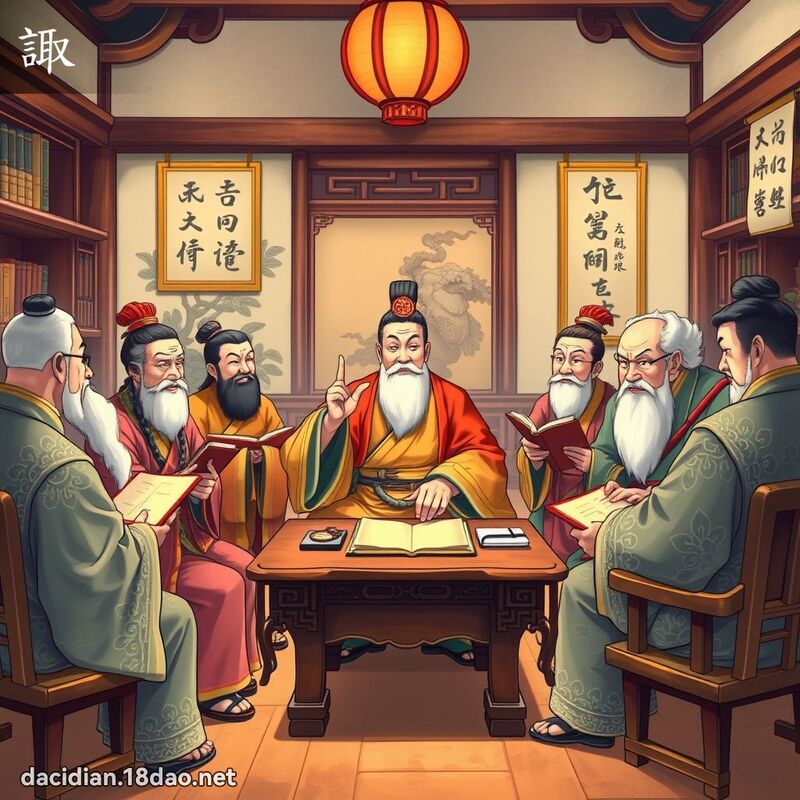 諏 - 國語大辭典配圖