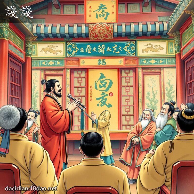 諓諓 - 國語大辭典配圖