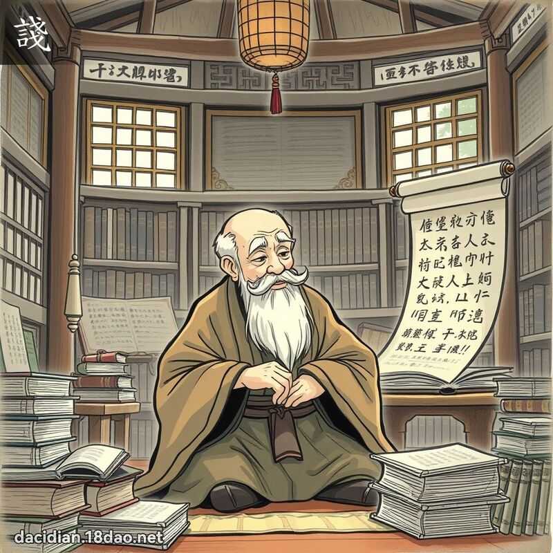 諓 - 國語大辭典配圖
