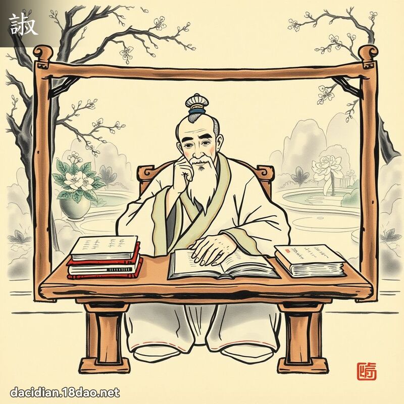 諔 - 國語大辭典配圖