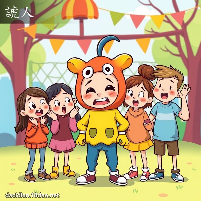 諕人 - 國語大辭典配圖