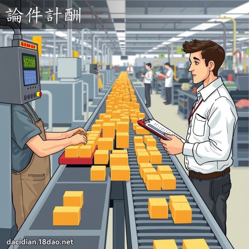 論件計酬 - 國語大辭典配圖