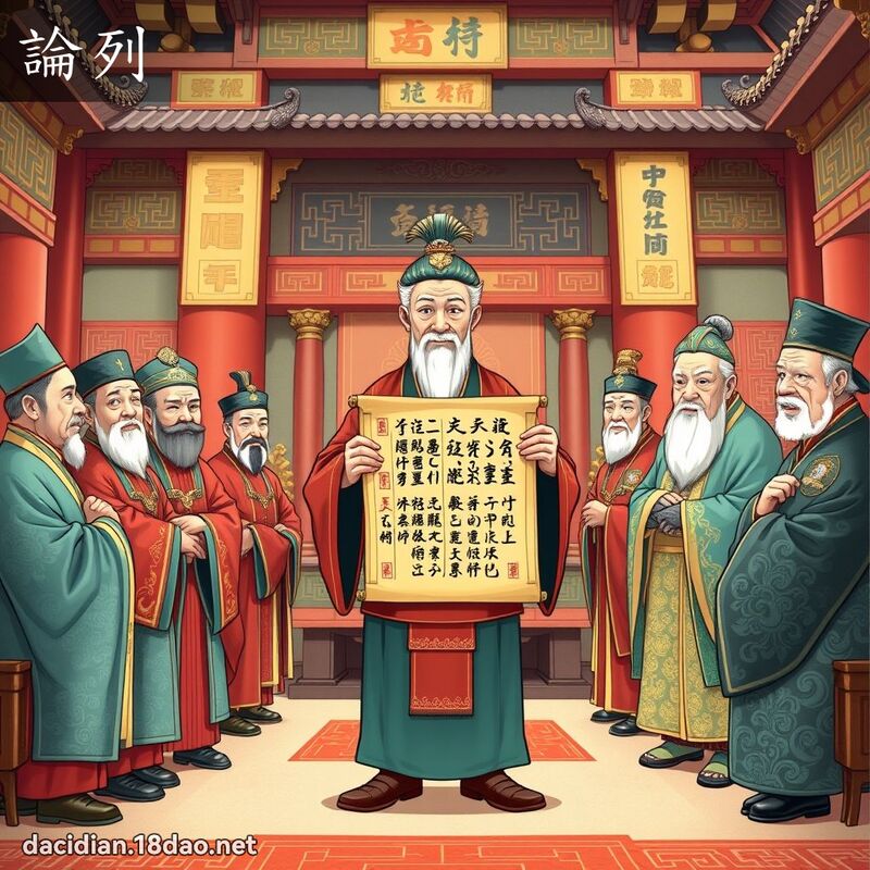 論列 - 國語大辭典配圖