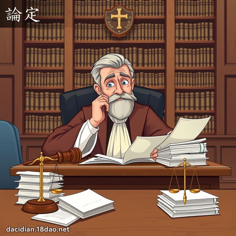 论定 - 国语大辞典配图