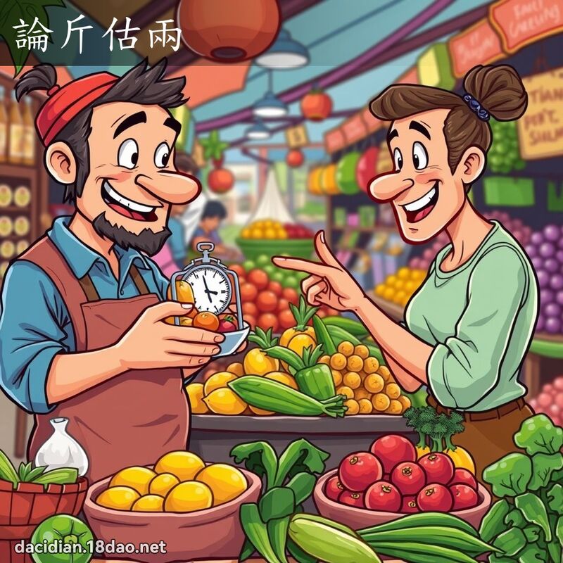 论斤估两 - 国语大辞典配图