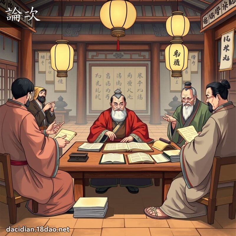 论次 - 国语大辞典配图