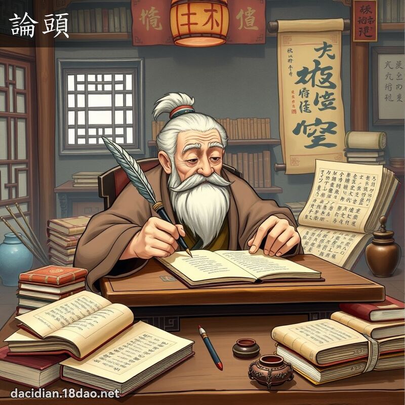 論頭 - 國語大辭典配圖