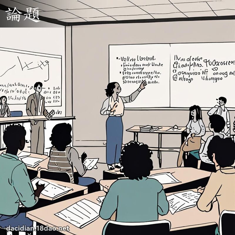 論題 - 國語大辭典配圖