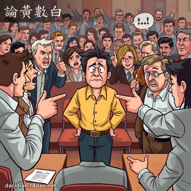 論黃數白 - 國語大辭典配圖