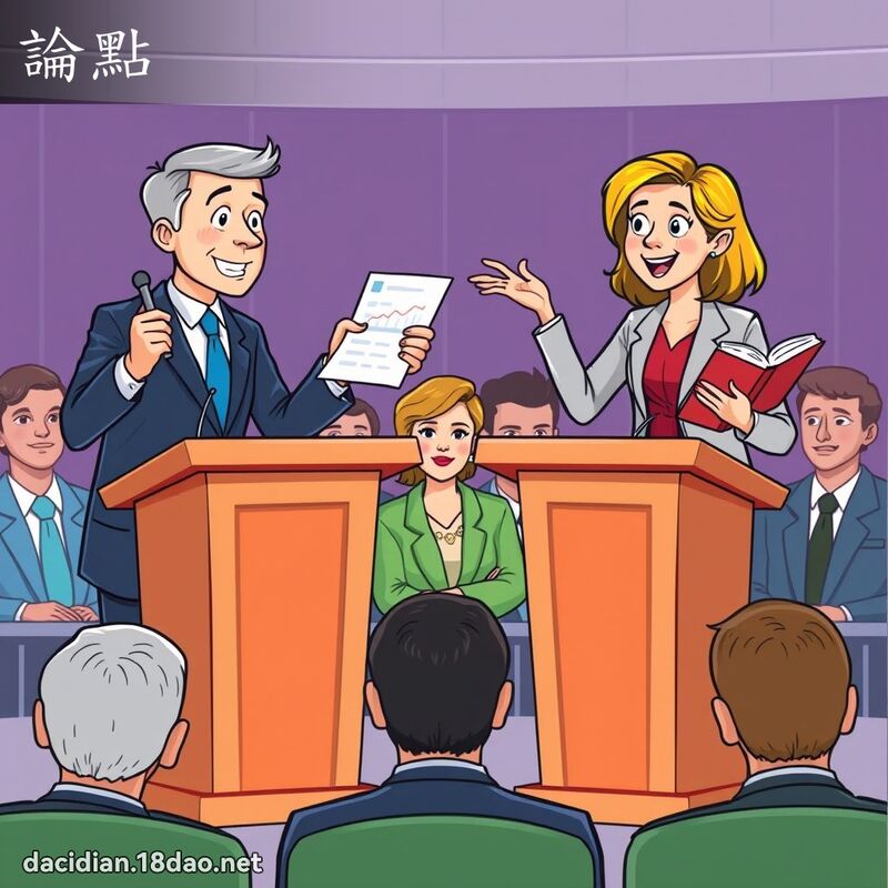 論點 - 國語大辭典配圖