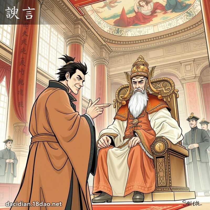 諛言 - 国语大辞典配图