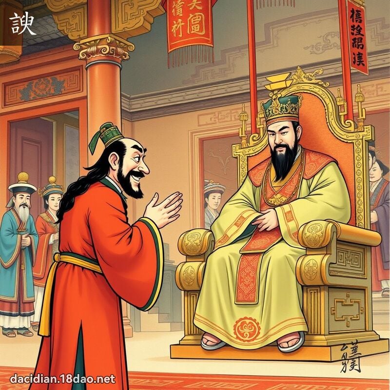 諛 - 国语大辞典配图