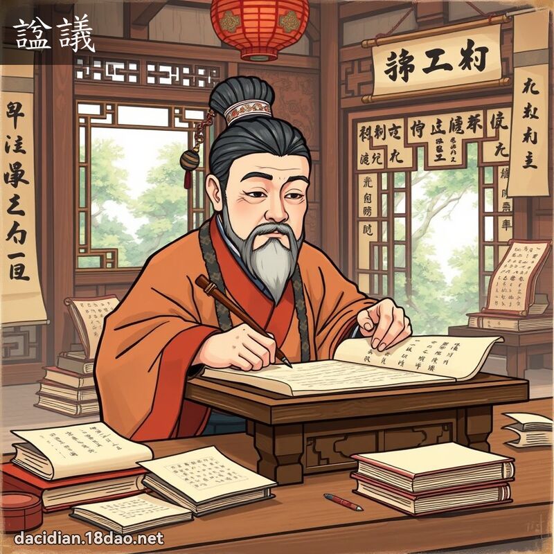 諡議 - 國語大辭典配圖