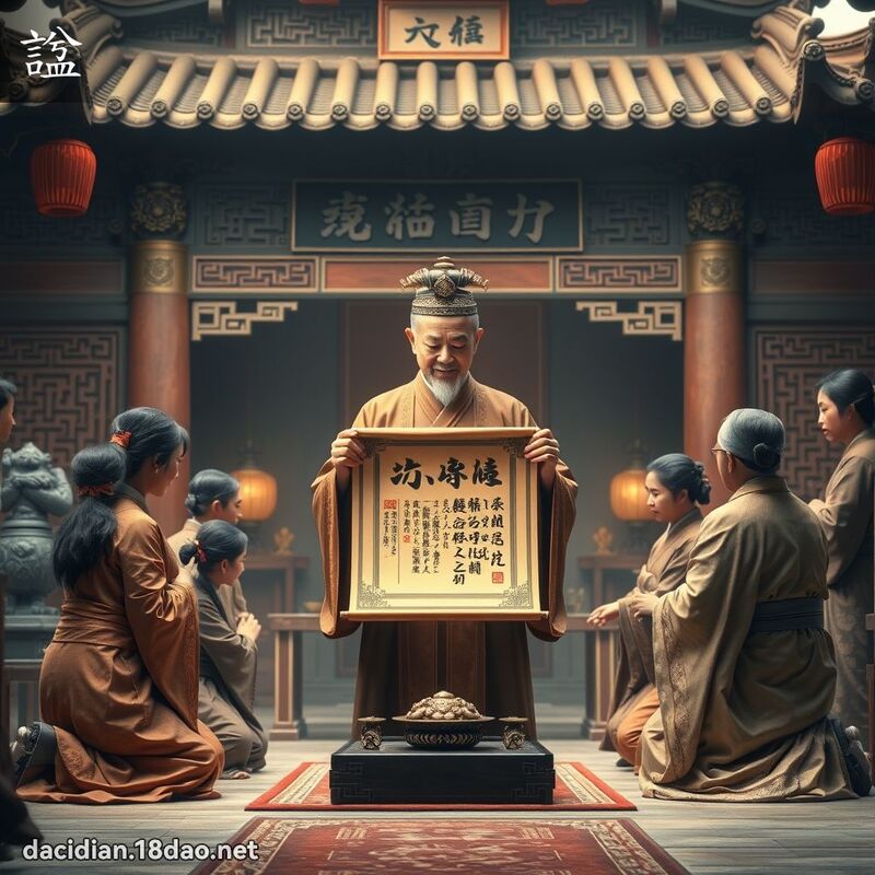 諡 - 國語大辭典配圖